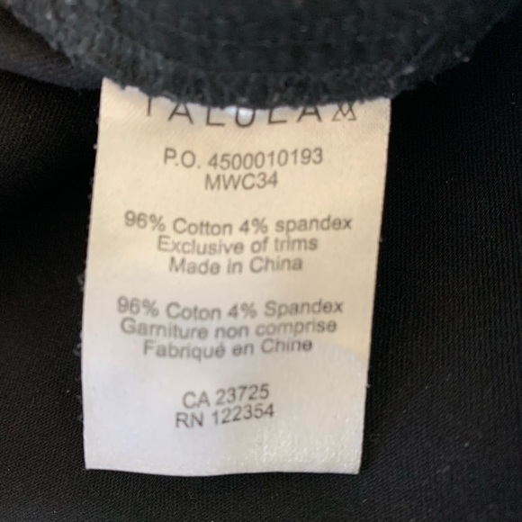 Aritzia SZ 10 Talula Acid Wash Jeans Black Stretch - Picture 4 of 7